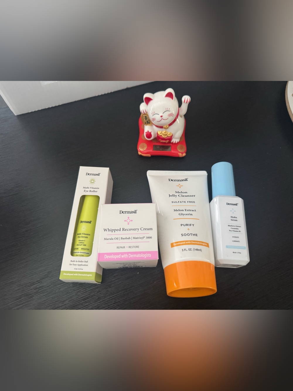 Whipped Recovery Cream & Melon Jelly Cleanser Set - White, Orange, Blue